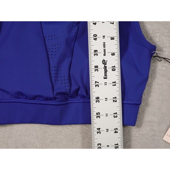 Sincerely Jules Active Womens Blue Activewear Sports Racerback Tank Bra Size XS - Picture 5 of 7